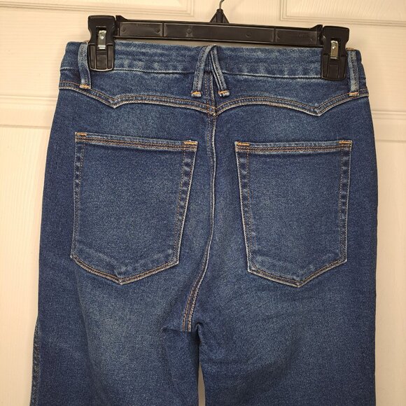 Good American Good Curve Cropped Jeans Size 4/27 - Picture 5 of 8